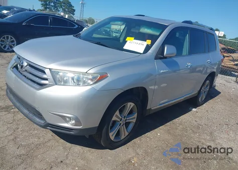 2013 Toyota Highlander Limited V6 z USA, uszkodzony, nr VIN 5TDDK3EH9DS275946